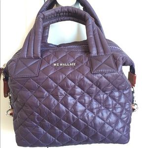 Quilted Small Sutton Grape Nylon Tote